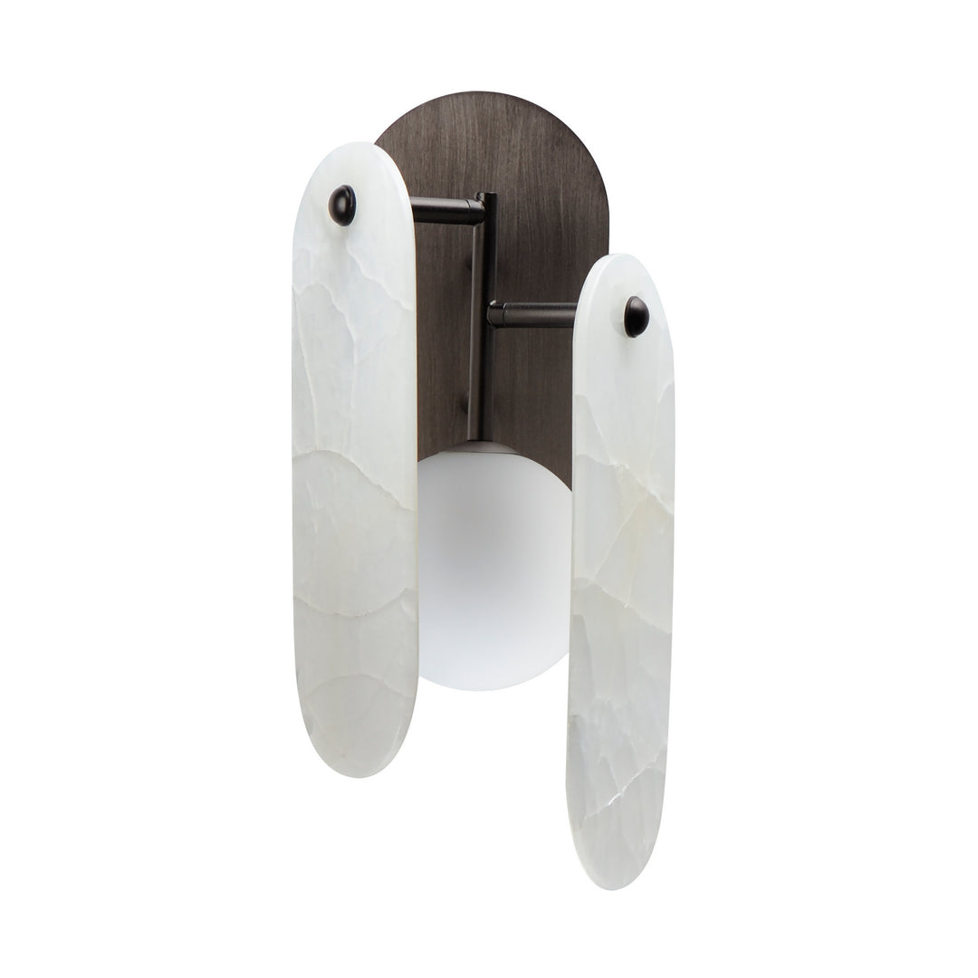 Megalith - Stone LED Wall Sconce in Brushed Bronze - available from The Lighting Shoppe, trusted by Canadian homeowners