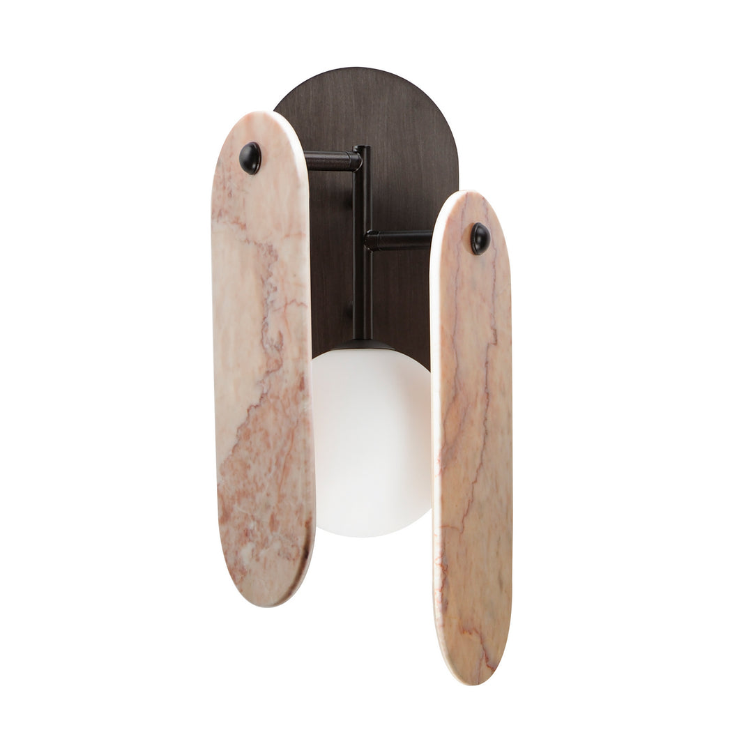 Megalith - Stone LED Wall Sconce in Brushed Bronze - available from The Lighting Shoppe, trusted by Canadian homeowners