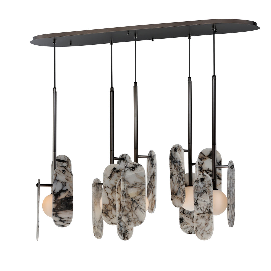Megalith - Stone LED Pendant in Gunmetal - available from The Lighting Shoppe, trusted by Canadian homeowners