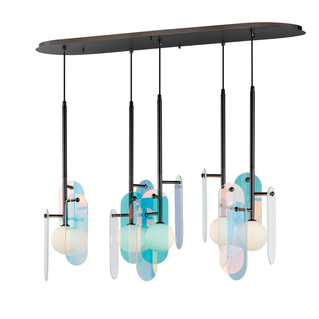 Megalith - Glass LED Pendant in Gunmetal - available from The Lighting Shoppe, trusted by Canadian homeowners