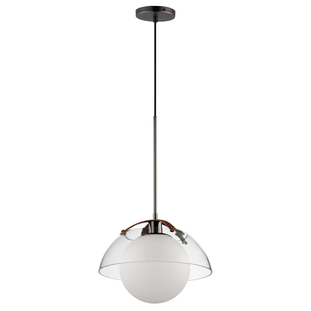 Domain LED Pendant in Black Chrome - available from The Lighting Shoppe, trusted by Canadian homeowners