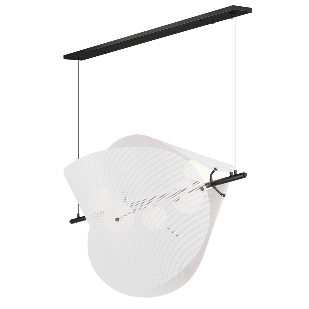 Chips LED Linear Pendant in Black - available from The Lighting Shoppe, trusted by Canadian homeowners