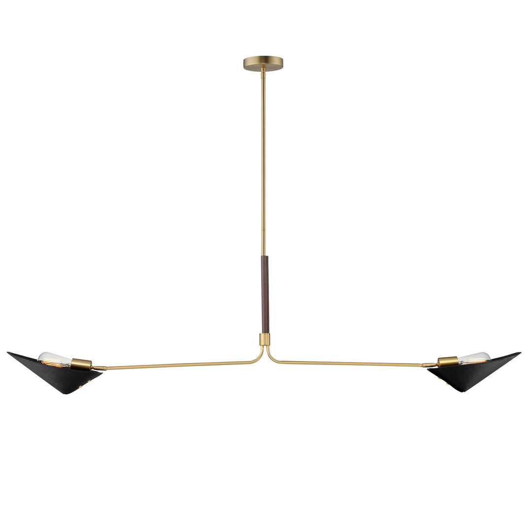 Cavalier LED Pendant in Natural Aged Brass - available from The Lighting Shoppe, trusted by Canadian homeowners