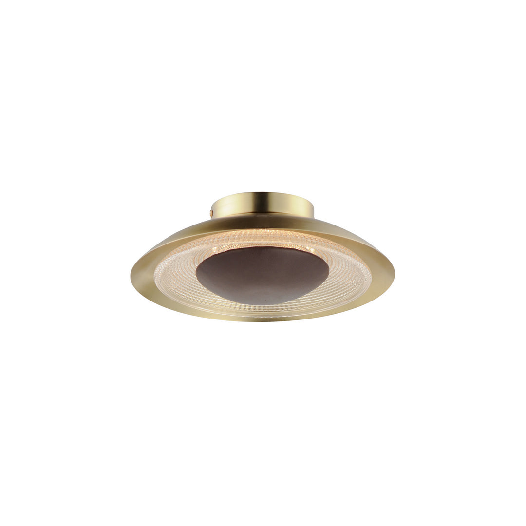 Prismatic LED Surface Mount in Natural Aged Brass - available from The Lighting Shoppe, trusted by Canadian homeowners