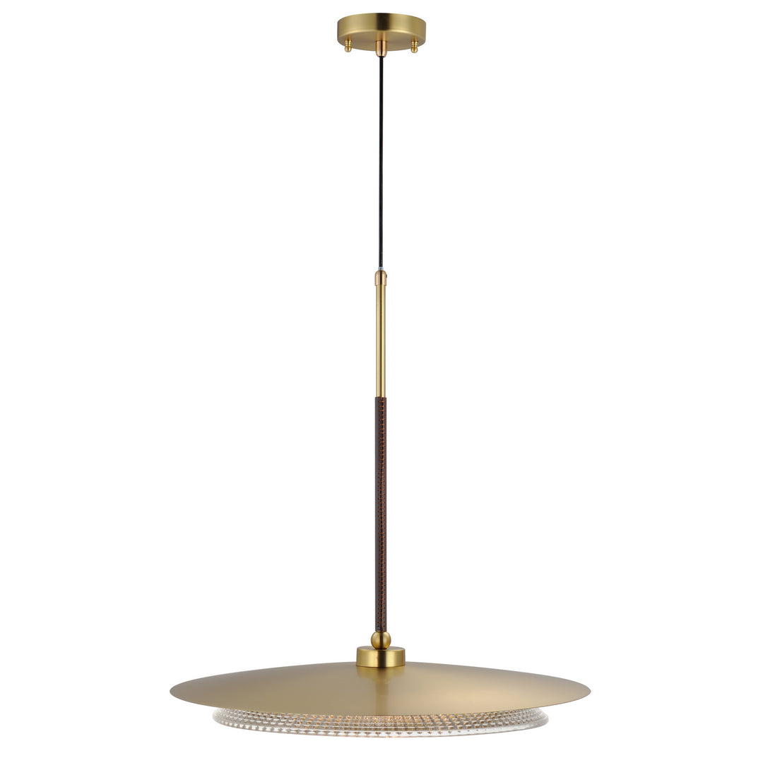 Prismatic LED Pendant in Natural Aged Brass - available from The Lighting Shoppe, trusted by Canadian homeowners
