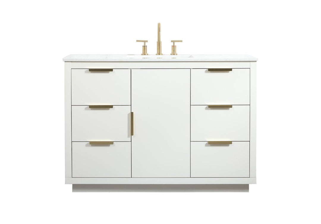 Elegant Lighting - VF19448WH - Vanity Sink Set - Blake - white