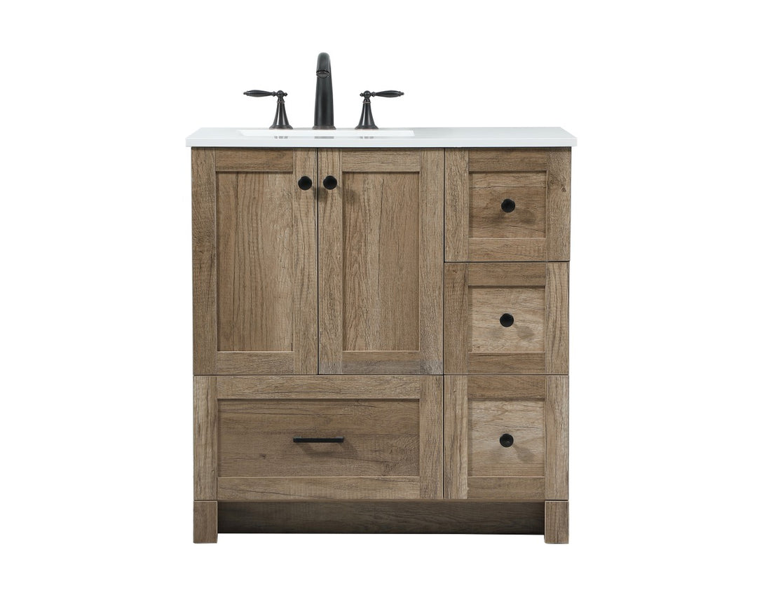 Soma Single Bathroom Vanity in natural oak - available from The Lighting Shoppe, trusted by Canadian homeowners