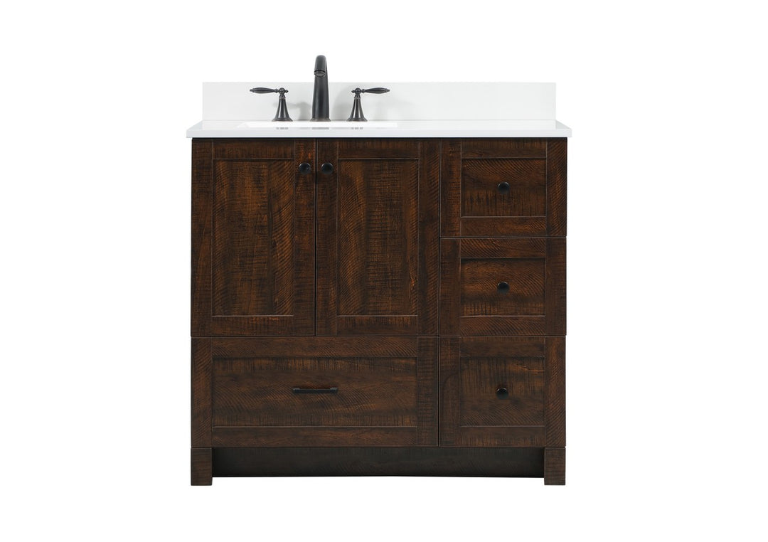 Elegant Lighting - VF2836EX-BS - Single Bathroom Vanity - Soma - expresso
