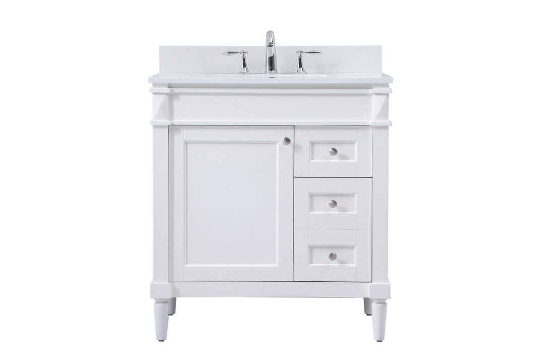 Elegant Lighting - VF31832WH-BS - Single Bathroom Vanity - Bennett - white