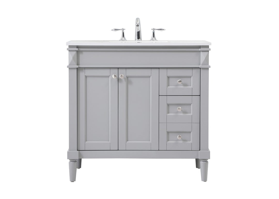 Elegant Lighting - VF31836GR - Single Bathroom Vanity - Bennett - grey