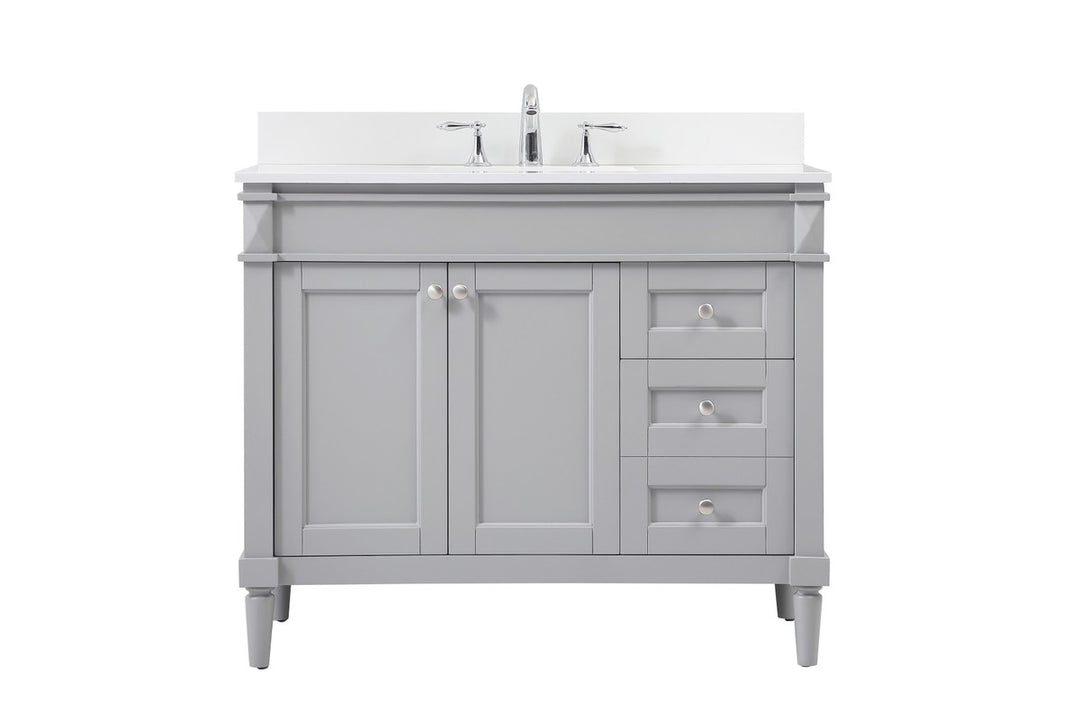 Elegant Lighting - VF31842GR-BS - Single Bathroom Vanity - Bennett - grey