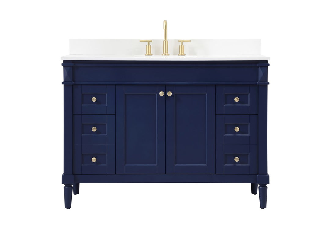 Elegant Lighting - VF31848BL-BS - Single Bathroom Vanity - Bennett - Blue