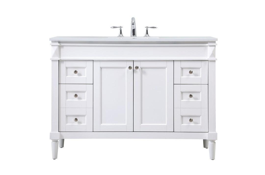 Elegant Lighting - VF31848WH - Single Bathroom Vanity - Bennett - white