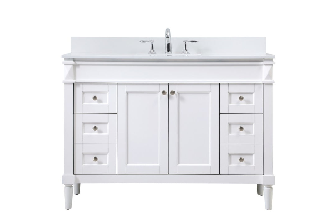 Elegant Lighting - VF31848WH-BS - Single Bathroom Vanity - Bennett - white