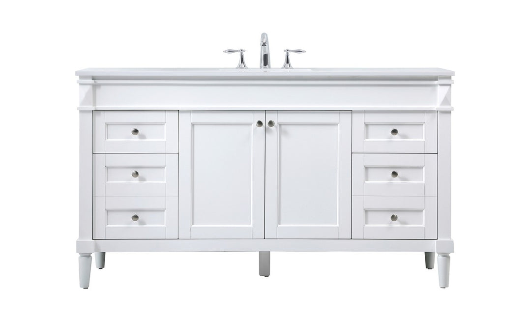 Elegant Lighting - VF31860WH - Single Bathroom Vanity - Bennett - white