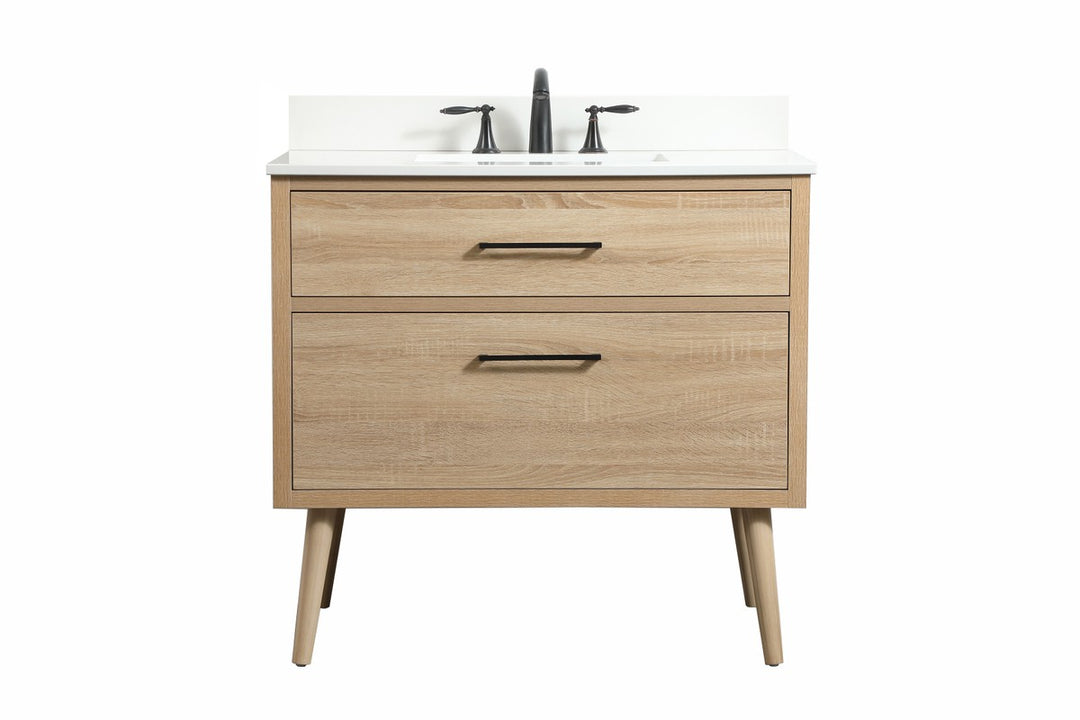 Elegant Lighting - VF41036MW-BS - Single Bathroom Vanity - Boise - mango wood