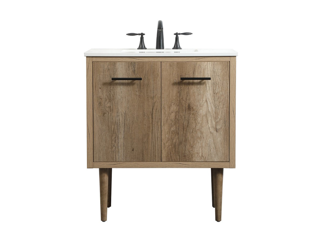 Elegant Lighting - VF48030NT - Single Bathroom Vanity - Cyrus - Natural oak
