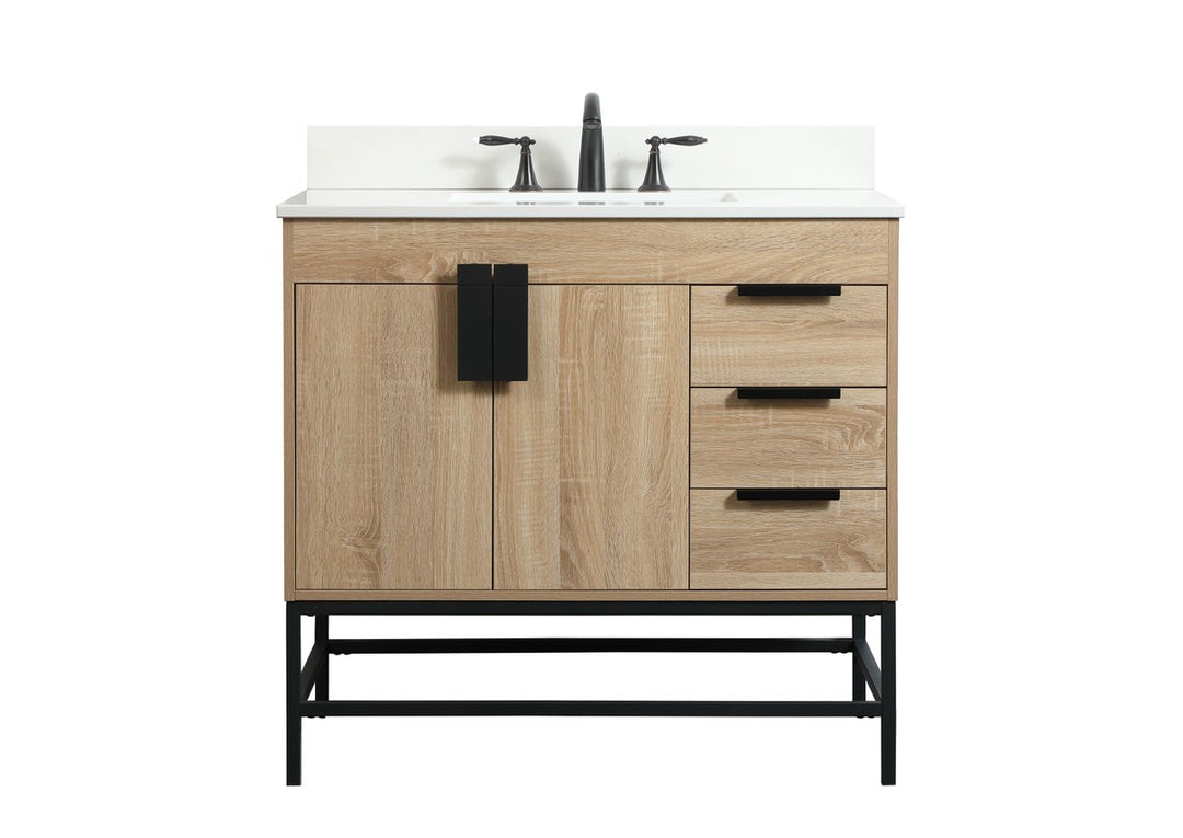 Elegant Lighting - VF48836MW-BS - Single Bathroom Vanity - Eugene - mango wood