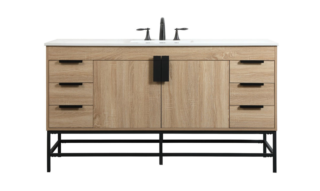 Elegant Lighting - VF48860MW - Single Bathroom Vanity - Eugene - mango wood