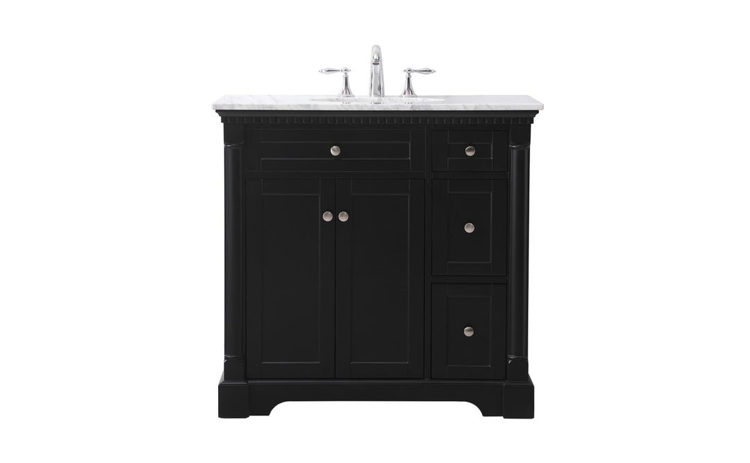 Elegant Lighting - VF53036BK - Bathroom Vanity Set - Clarence - black
