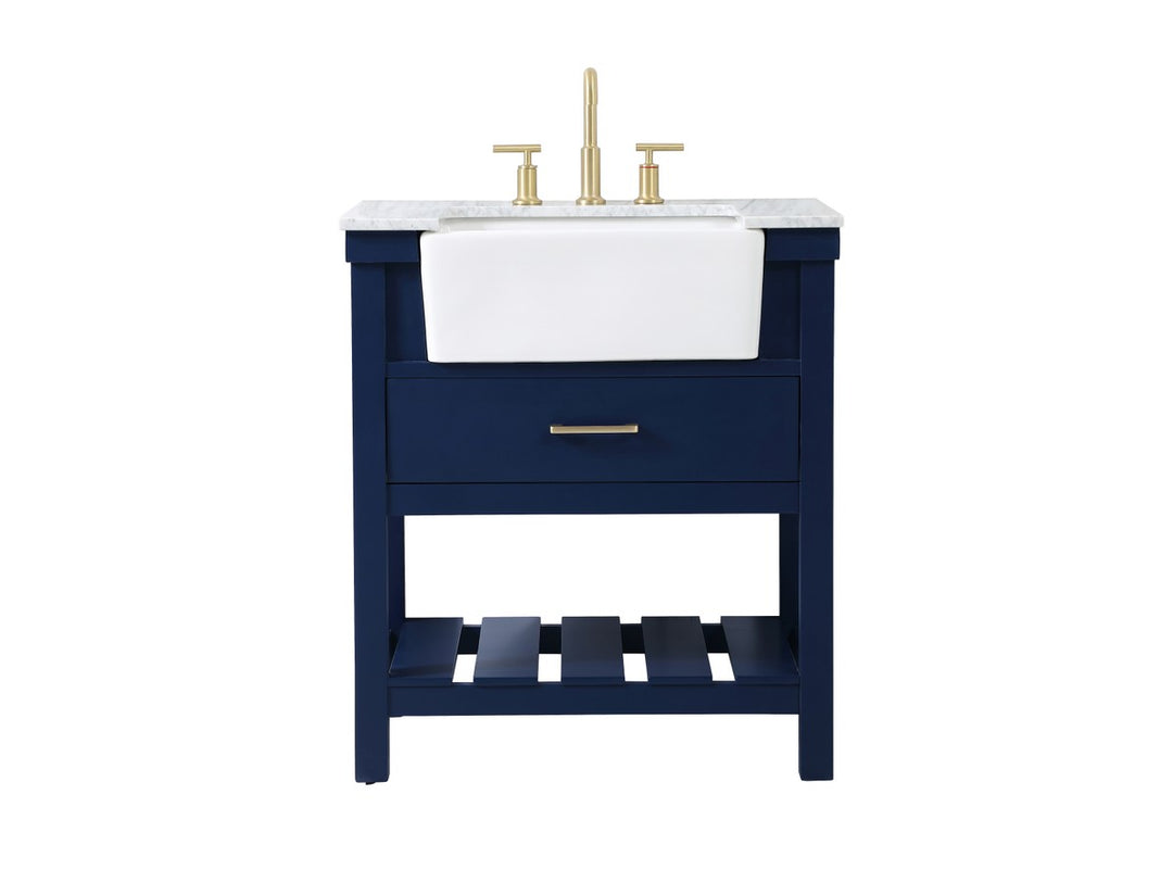 Elegant Lighting - VF60130BL - Single Bathroom Vanity - Clement - blue