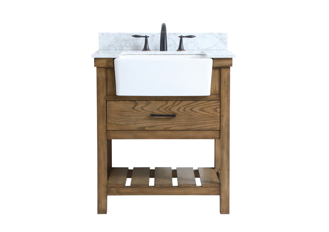 Elegant Lighting - VF60130DW-BS - Single Bathroom Vanity - Clement - driftwood
