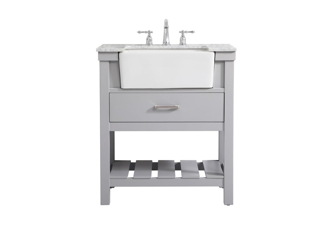 Elegant Lighting - VF60130GR - Single Bathroom Vanity - Clement - grey
