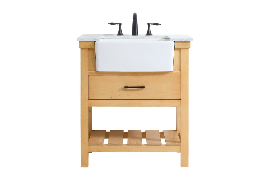 Elegant Lighting - VF60130NW - Single Bathroom Vanity - Clement - natural wood