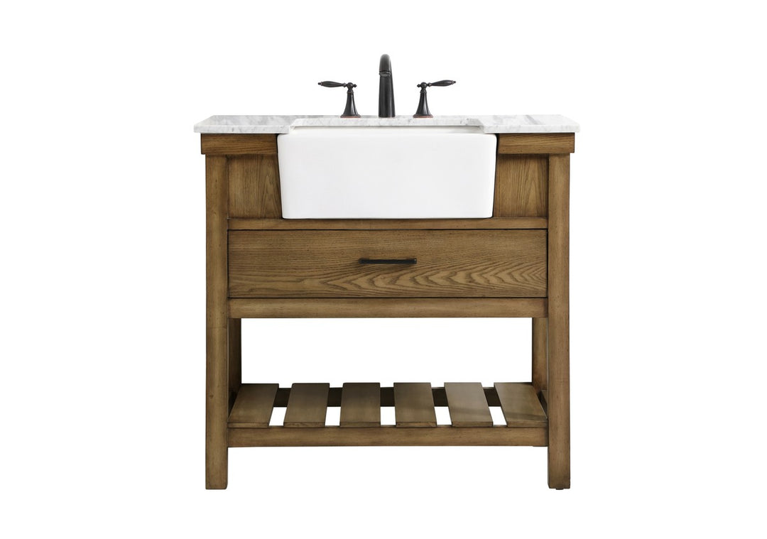 Elegant Lighting - VF60136DW - Single Bathroom Vanity - Clement - driftwood