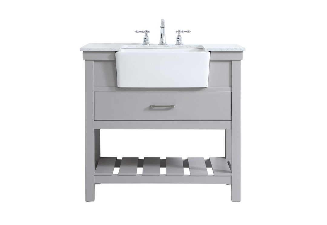 Elegant Lighting - VF60136GR - Single Bathroom Vanity - Clement - grey