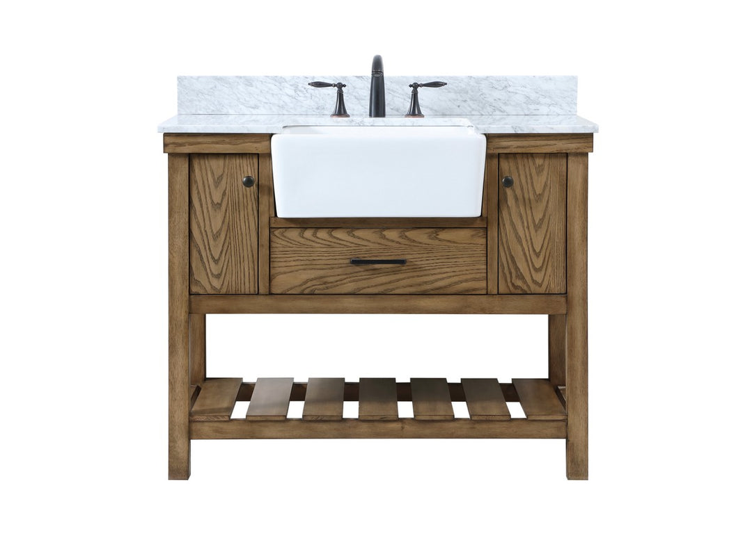 Elegant Lighting - VF60142DW-BS - Single Bathroom Vanity - Clement - driftwood