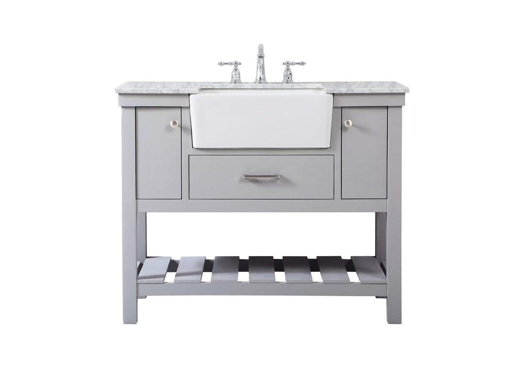 Elegant Lighting - VF60142GR - Single Bathroom Vanity - Clement - grey