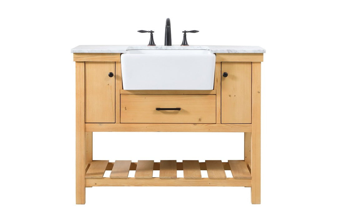 Elegant Lighting - VF60142NW - Single Bathroom Vanity - Clement - natural wood