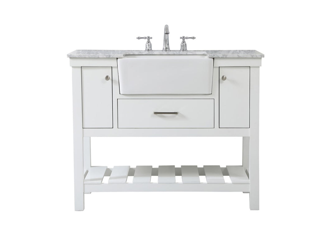 Elegant Lighting - VF60142WH - Single Bathroom Vanity - Clement - white
