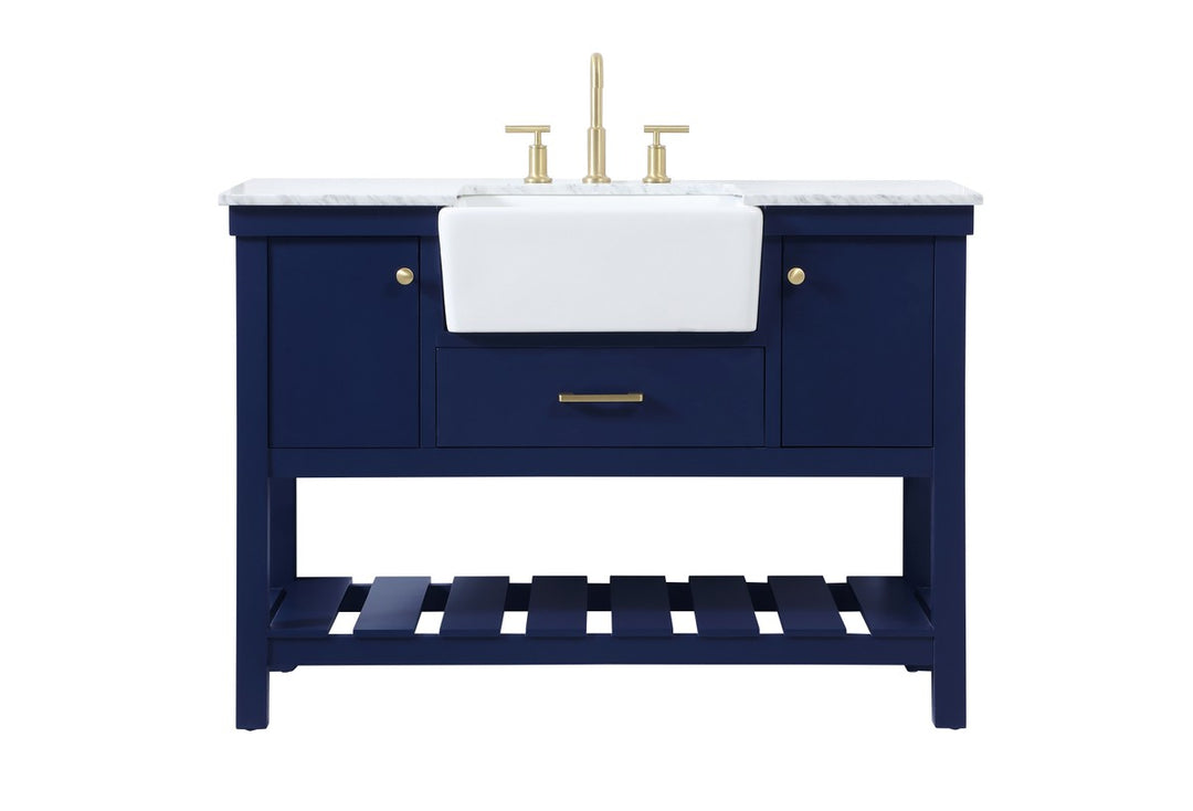 Elegant Lighting - VF60148BL - Single Bathroom Vanity - Clement - blue