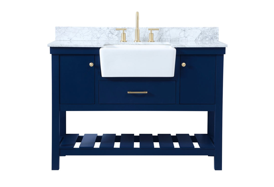 Elegant Lighting - VF60148BL-BS - Single Bathroom Vanity - Clement - blue