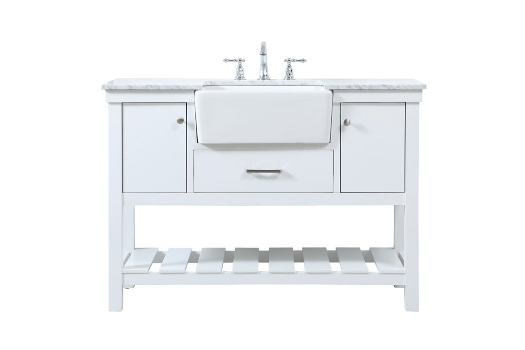 Elegant Lighting - VF60148WH - Single Bathroom Vanity - Clement - white