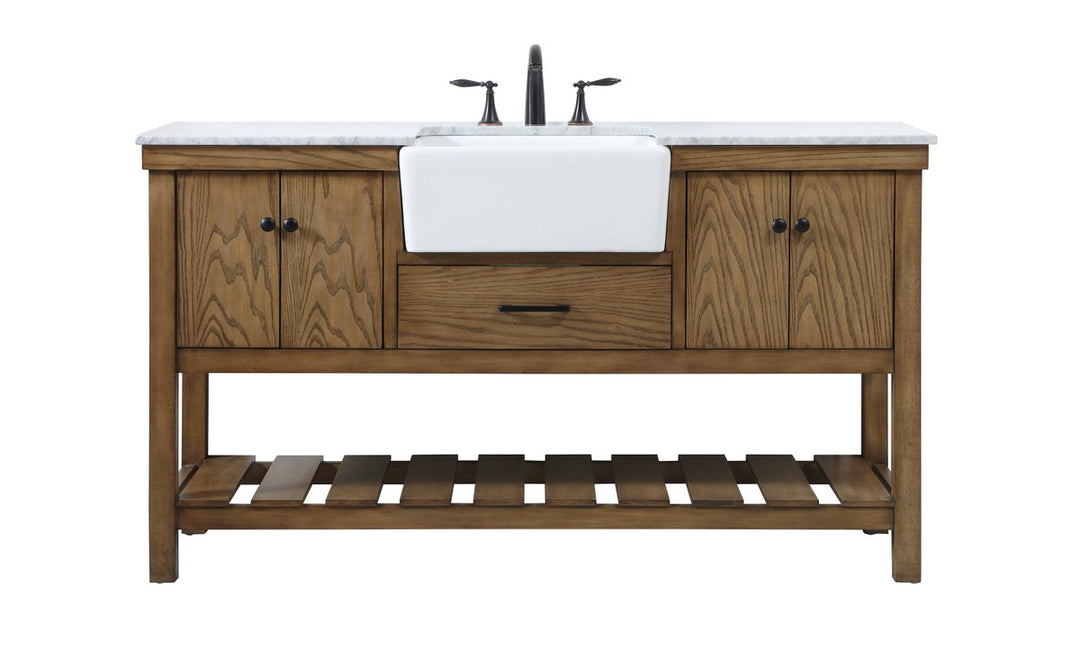 Elegant Lighting - VF60160DW - Single Bathroom Vanity - Clement - driftwood