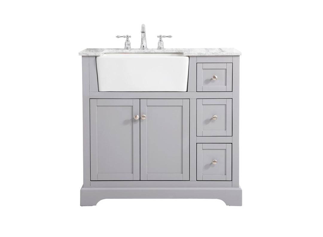 Elegant Lighting - VF60236GR - Single Bathroom Vanity - Franklin - grey
