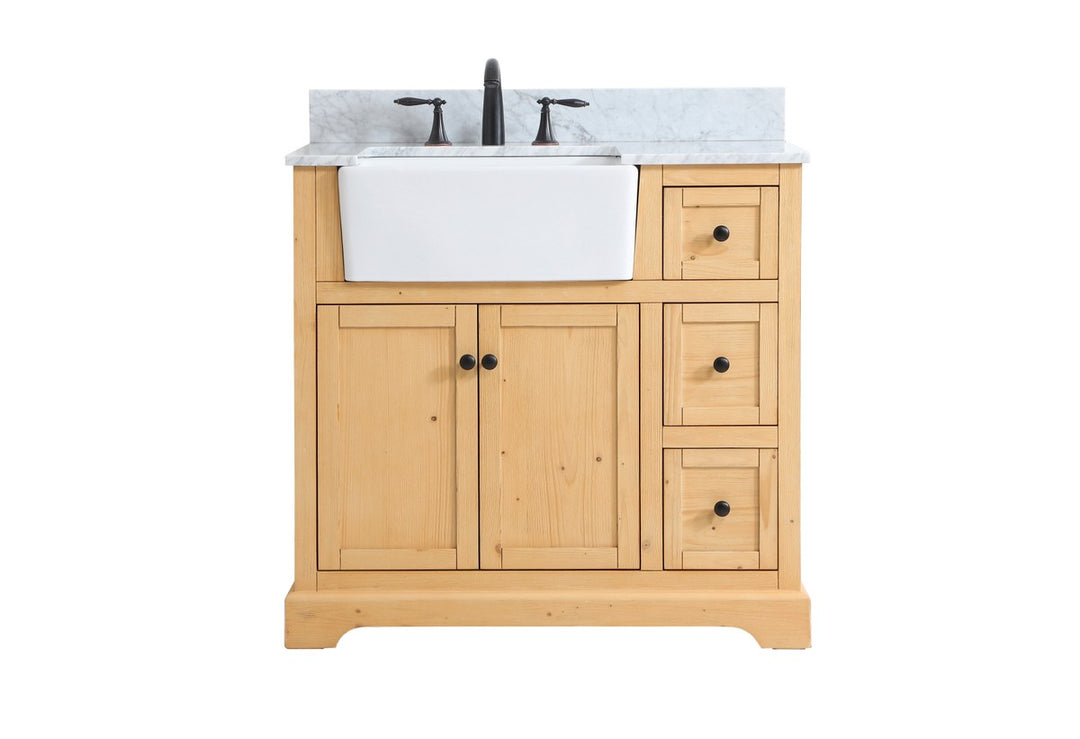Elegant Lighting - VF60236NW-BS - Single Bathroom Vanity - Franklin - natural wood