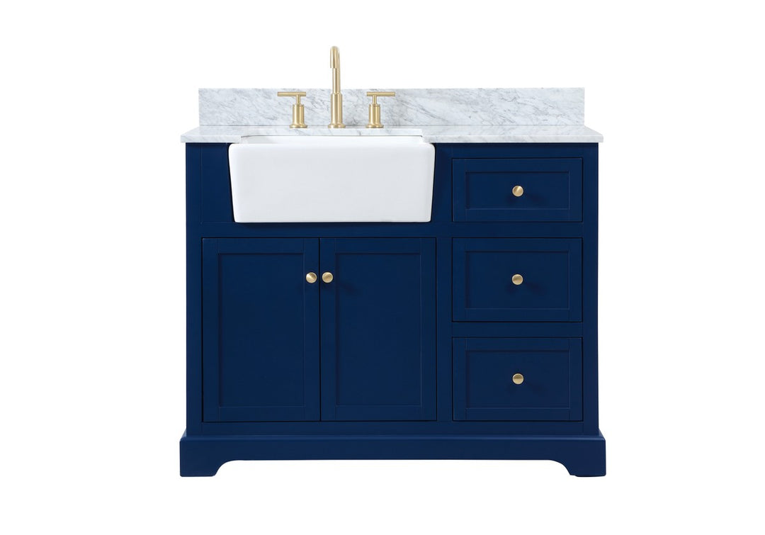 Elegant Lighting - VF60242BL-BS - Single Bathroom Vanity - Franklin - blue