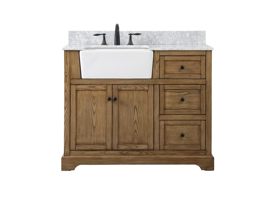 Elegant Lighting - VF60242DW-BS - Single Bathroom Vanity - Franklin - driftwood