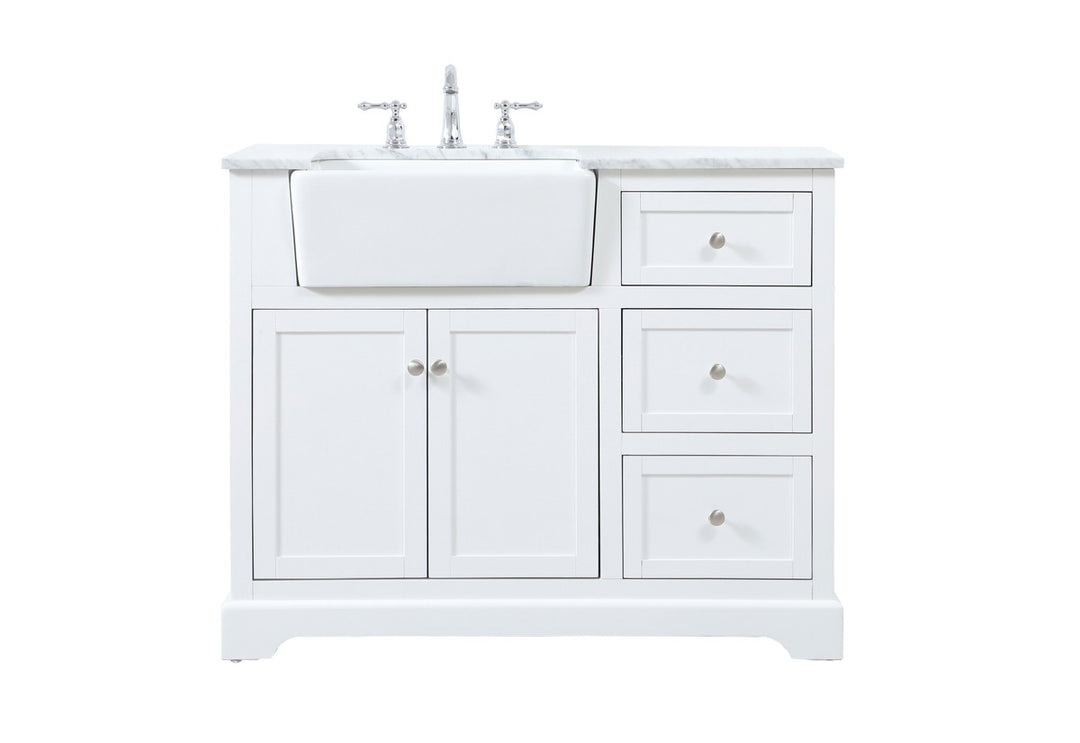 Elegant Lighting - VF60242WH - Single Bathroom Vanity - Franklin - white