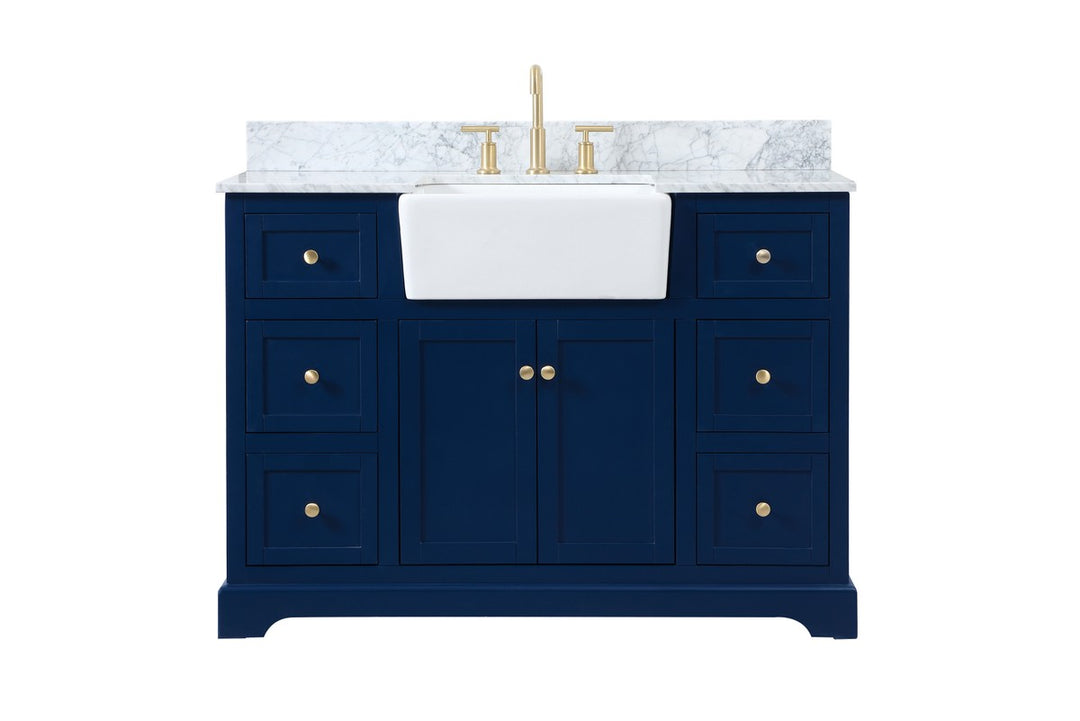 Elegant Lighting - VF60248BL-BS - Single Bathroom Vanity - Franklin - blue