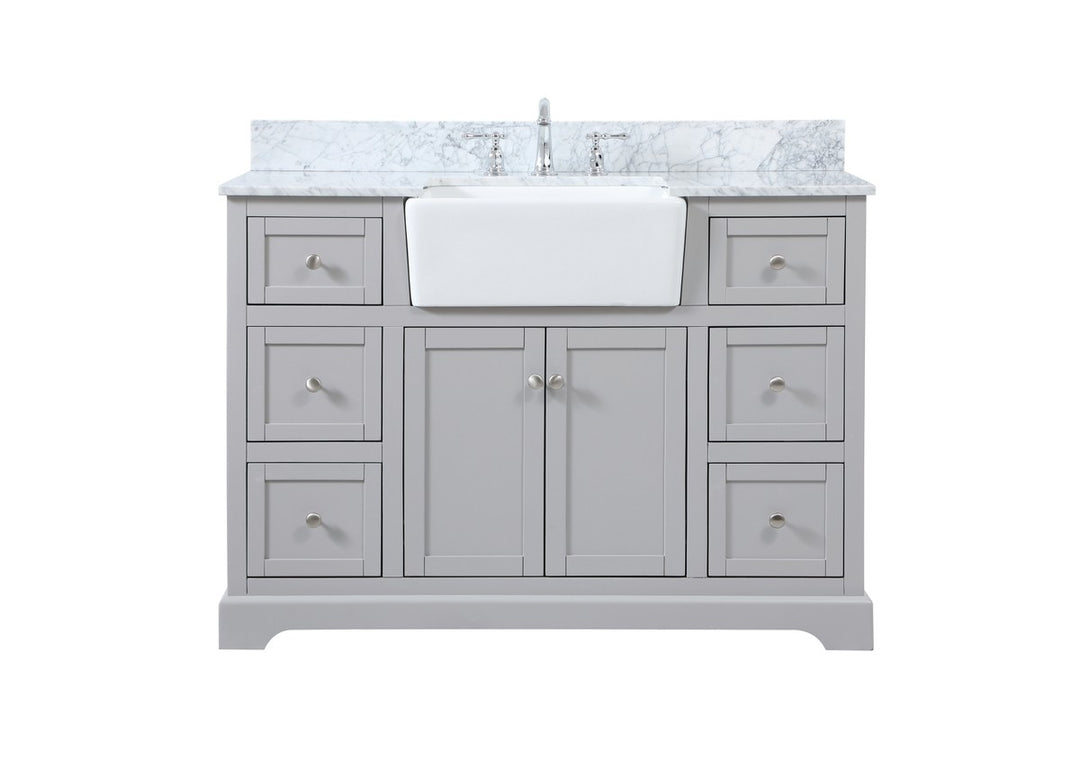 Elegant Lighting - VF60248GR-BS - Single Bathroom Vanity - Franklin - grey