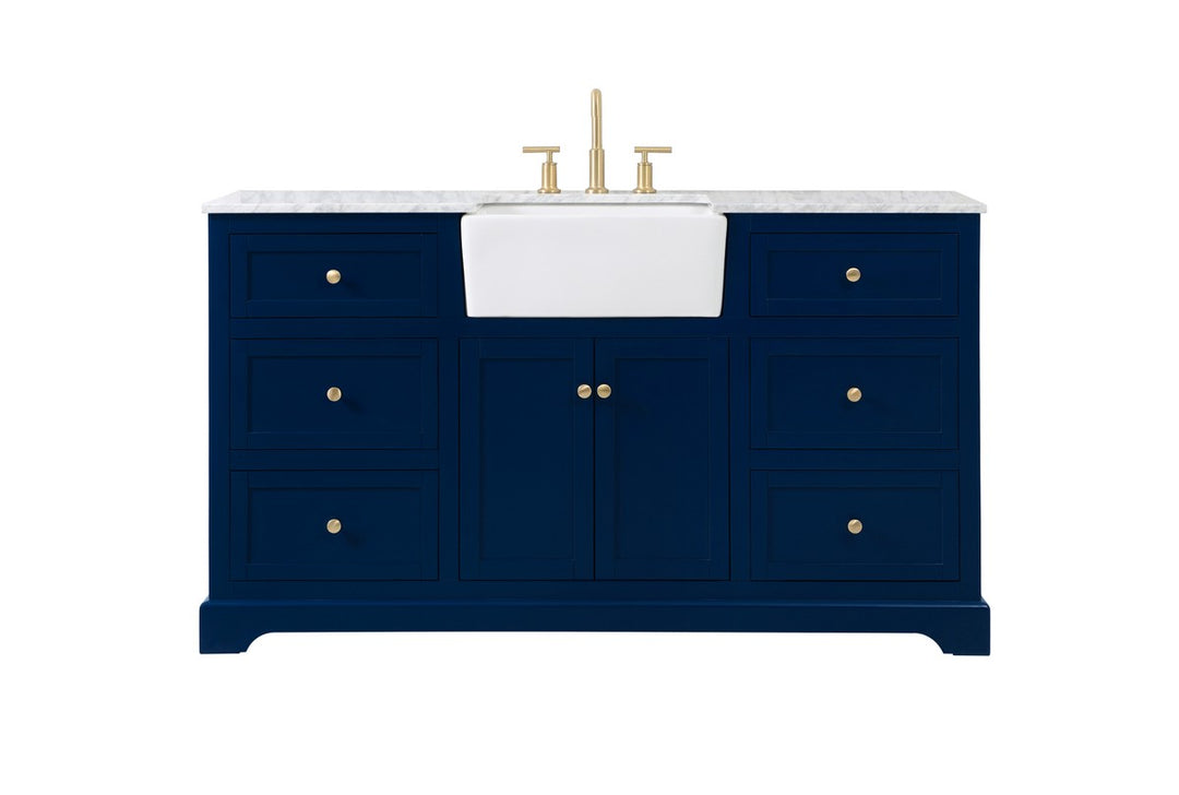 Elegant Lighting - VF60260BL - Single Bathroom Vanity - Franklin - blue