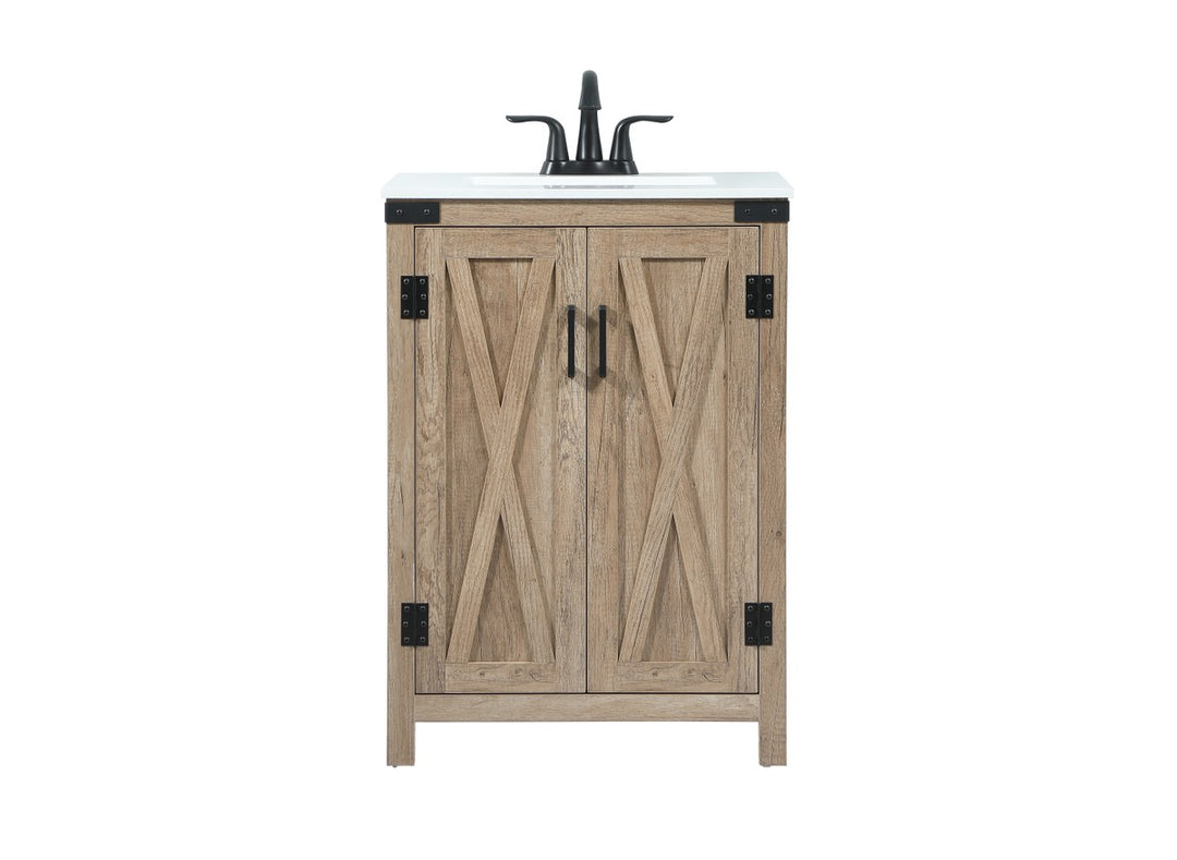 Grant Single Bathroom Vanity in Natural oak - available from The Lighting Shoppe, trusted by Canadian homeowners