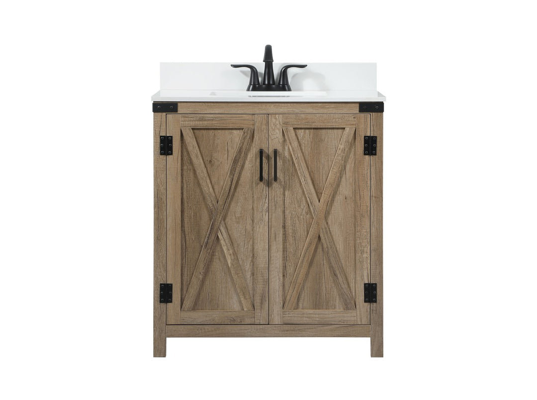 Grant Single Bathroom Vanity in Natural oak - available from The Lighting Shoppe, trusted by Canadian homeowners