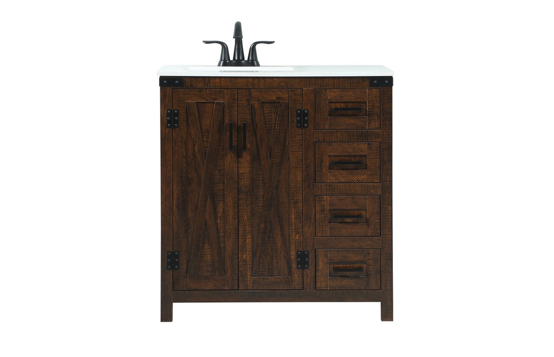 Grant Single Bathroom Vanity in Expresso - available from The Lighting Shoppe, trusted by Canadian homeowners