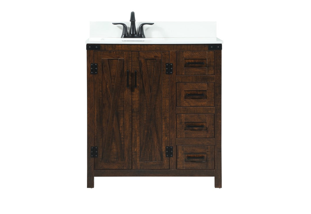 Grant Single Bathroom Vanity in Expresso - available from The Lighting Shoppe, trusted by Canadian homeowners